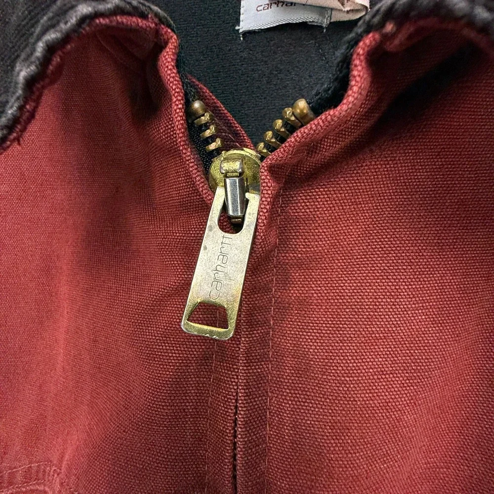 Carhartt Santa Fe Jacket Quilt Lined Mens 2XL J14 BRK Brick Red Clay Red